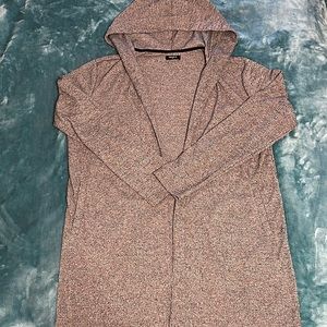 Men’s Open Front Hooded Cardigan